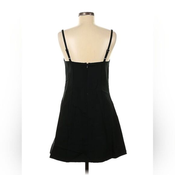 REFORMATION Henderson Knit Mini Dress Black Medium - Picture 2 of 5